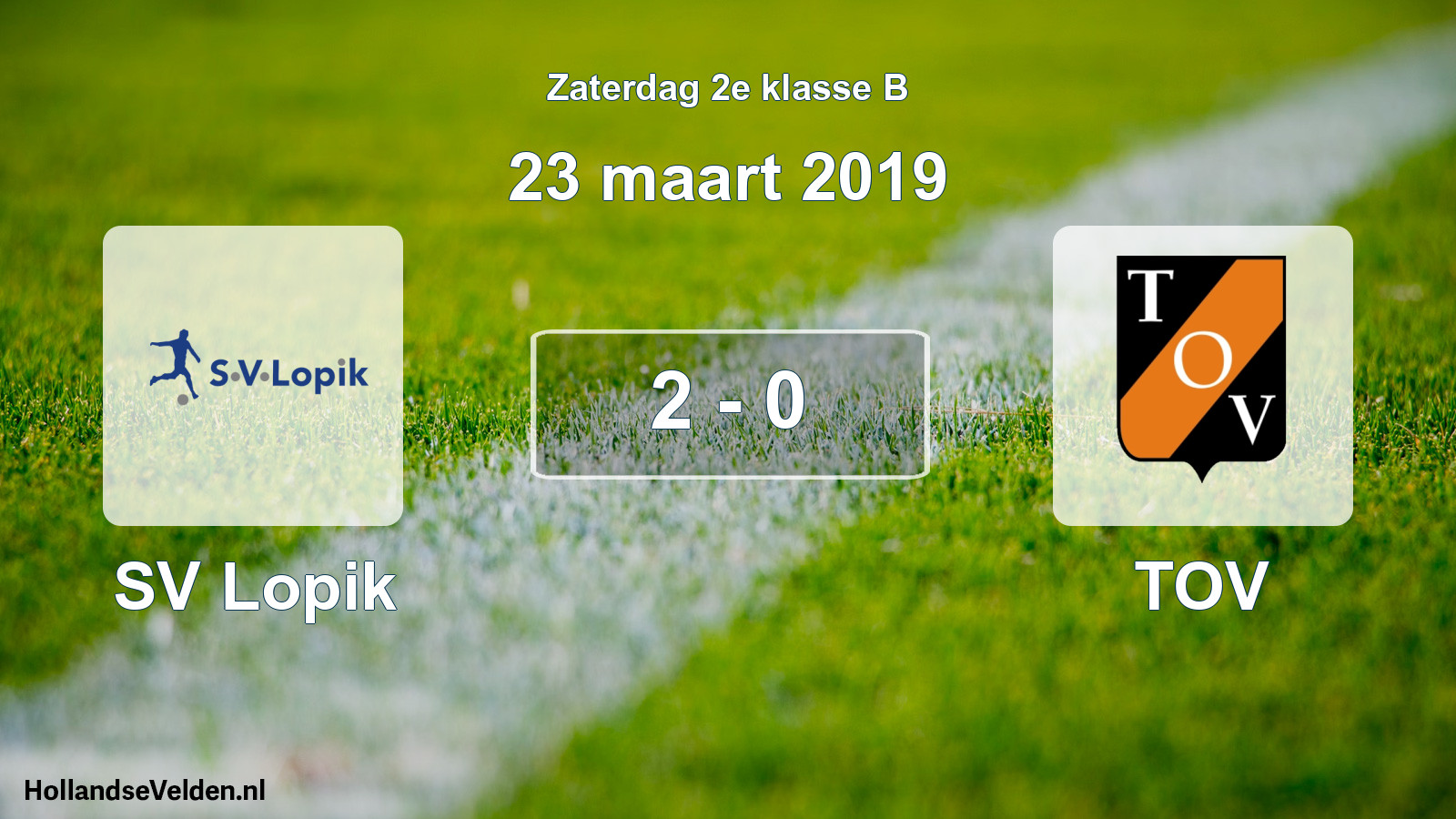 Total number of matches played: SV Lopik - TOV 2 - 0 (23 March 2019)