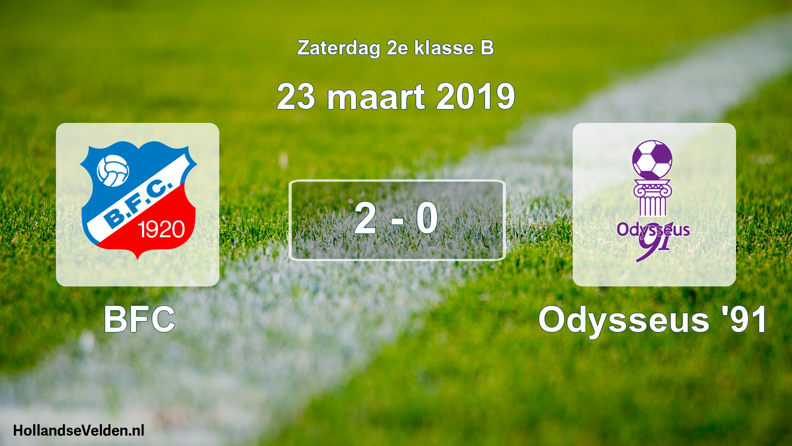 Total number of matches played: BFC - Odysseus '91 2 - 0 (23 March 2019)