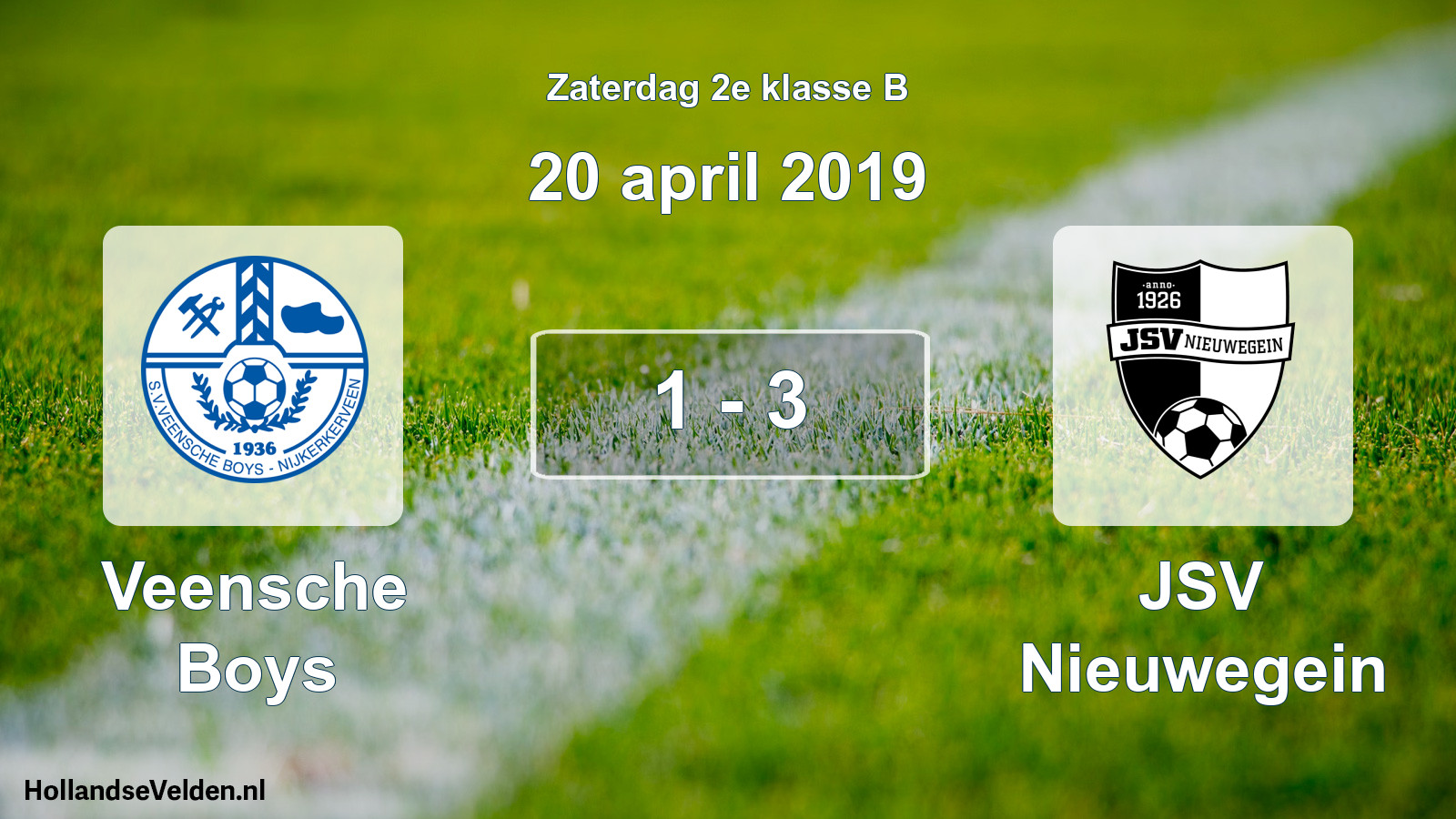 Total number of matches played: Veensche Boys - JSV Nieuwegein 1 - 3 (20 April 2019)