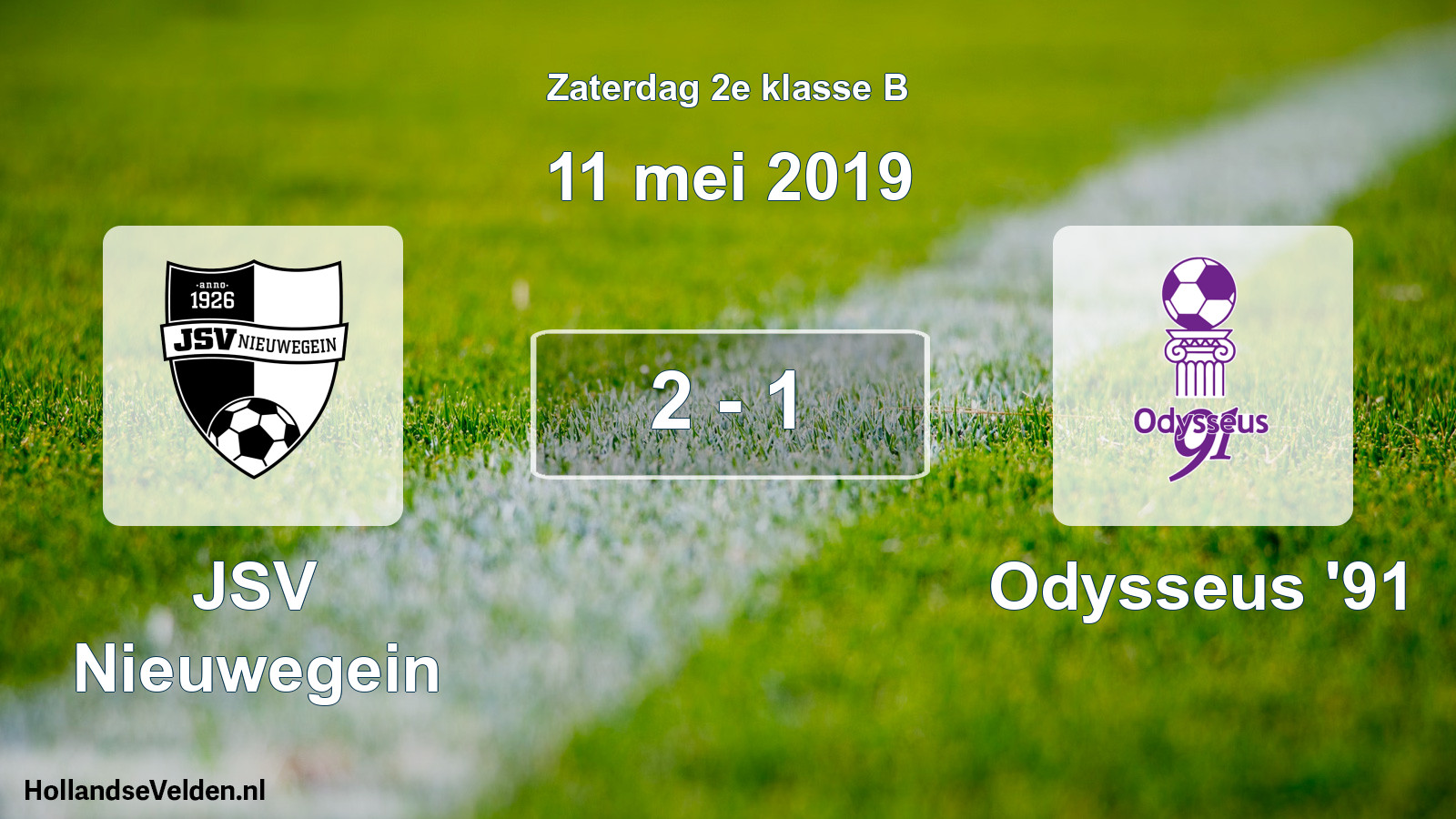 Total number of matches played: JSV Nieuwegein - Odysseus '91 2 - 1 (11 May 2019)
