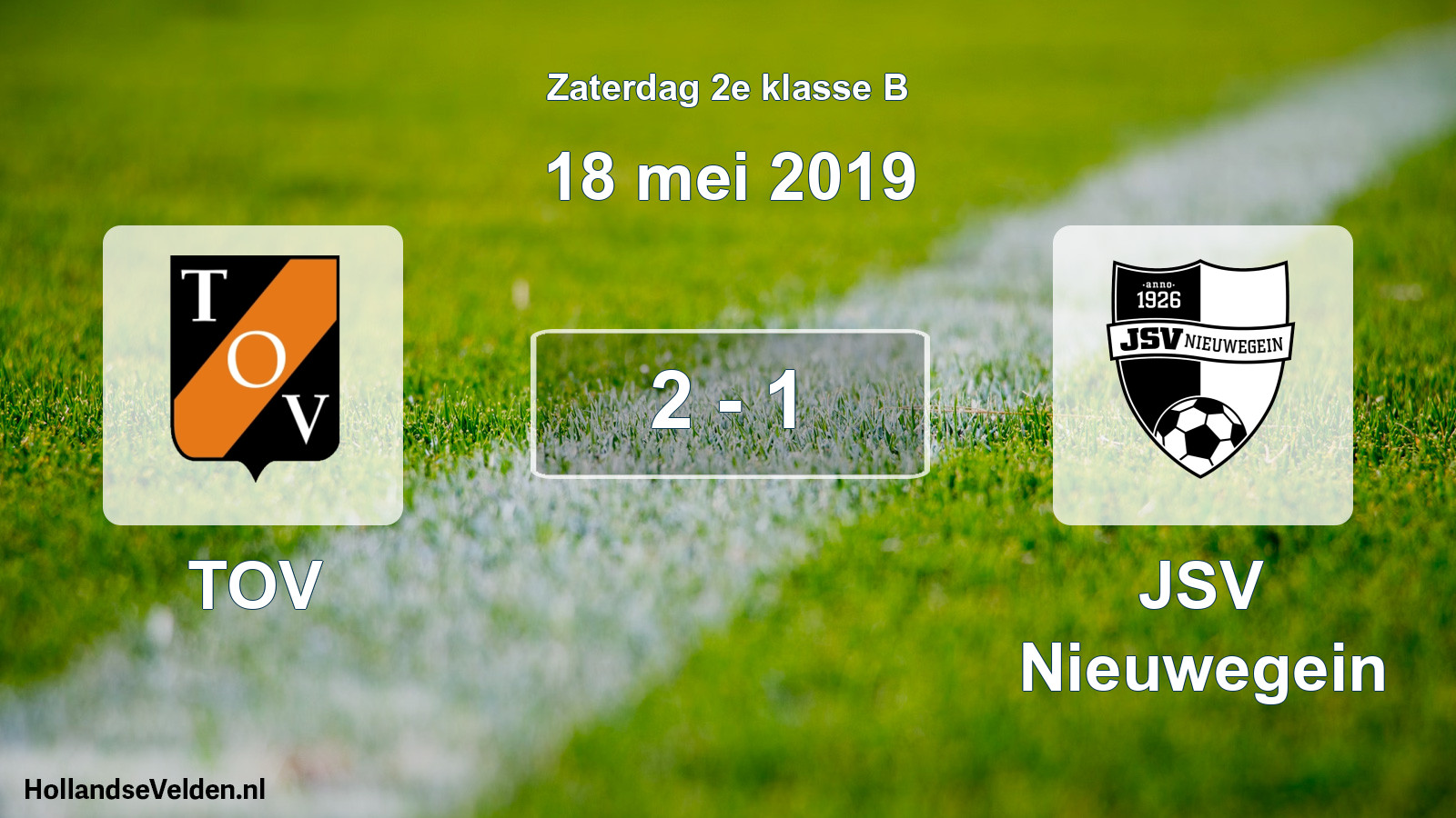Total number of matches played: TOV - JSV Nieuwegein 2 - 1 (18 May 2019)
