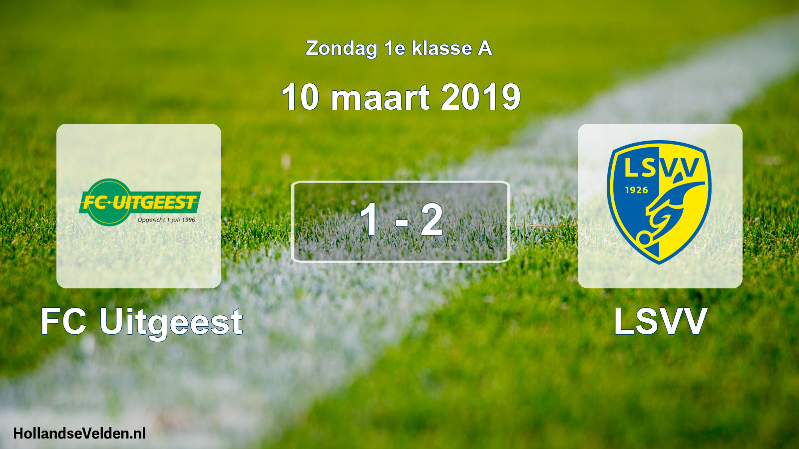 Total number of matches played: FC Uitgeest - LSVV 1 - 2 (10 March 2019)