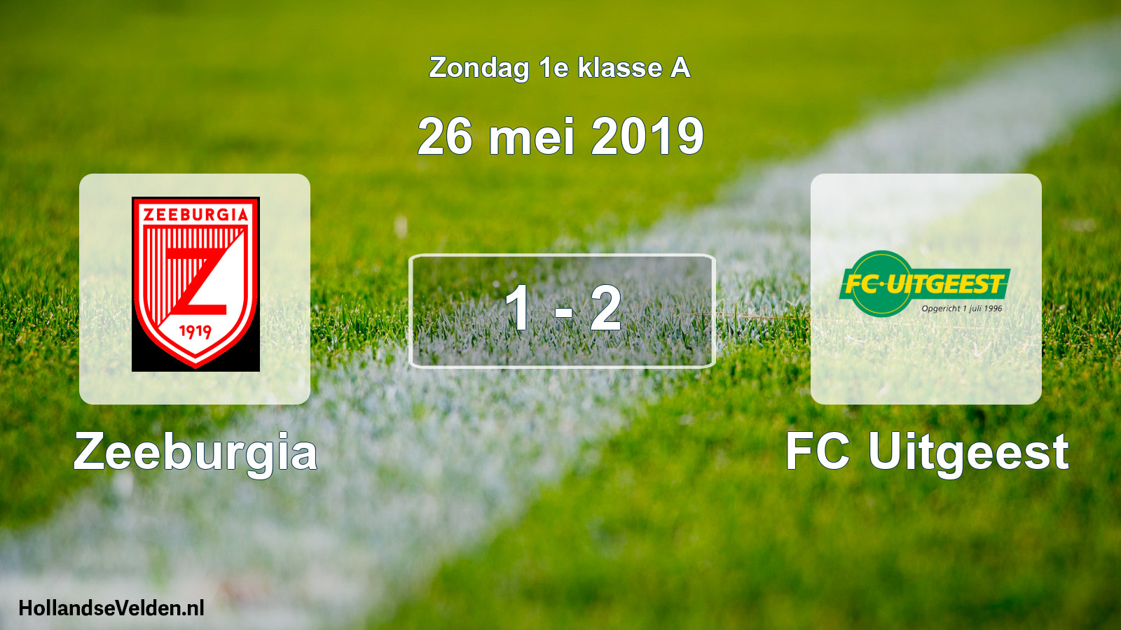 Total number of matches played: Zeeburgia - FC Uitgeest 1 - 2 (26 May 2019)