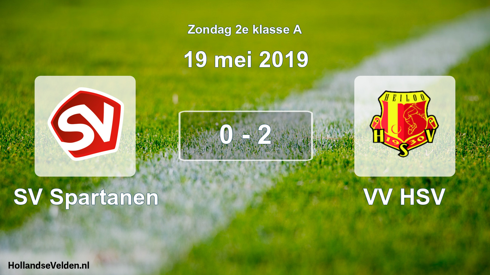 Total number of matches played: SV Spartanen - VV HSV 0 - 2 (19 May 2019)