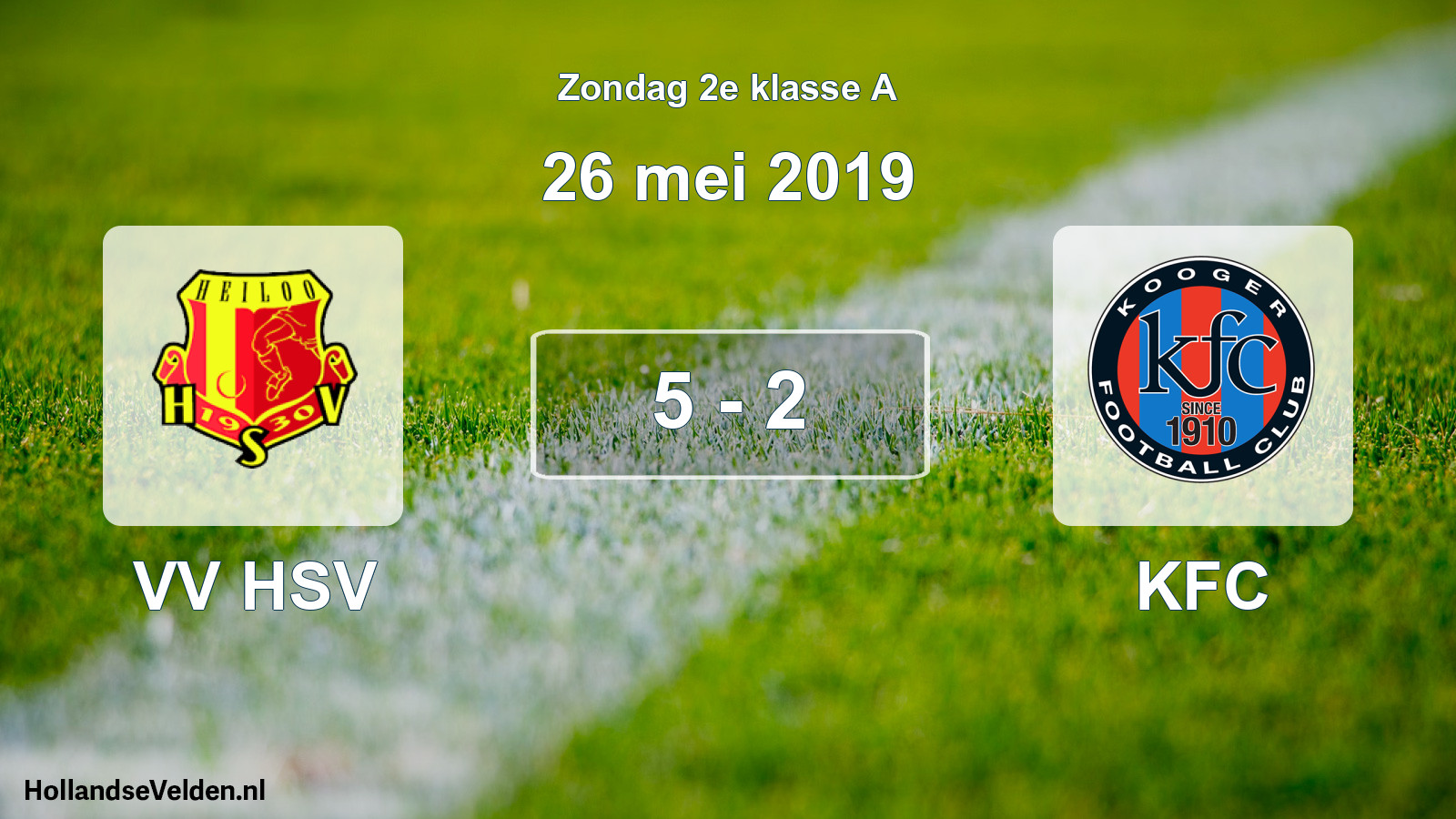 Total number of matches played: VV HSV - KFC 5 - 2 (26 May 2019)