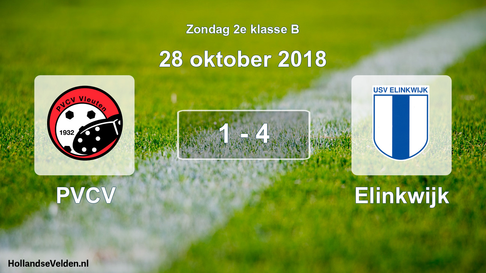 Total number of matches played: PVCV - Elinkwijk 1 - 4 (28 October 2018)