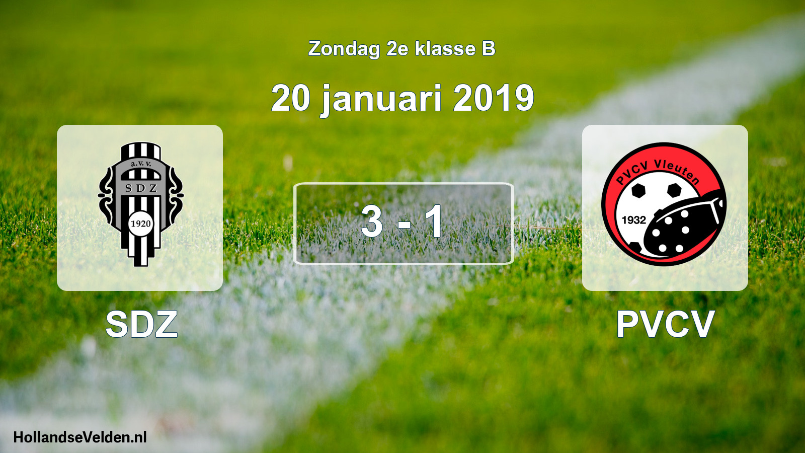 Total number of matches played: SDZ - PVCV 3 - 1 (20 January 2019)