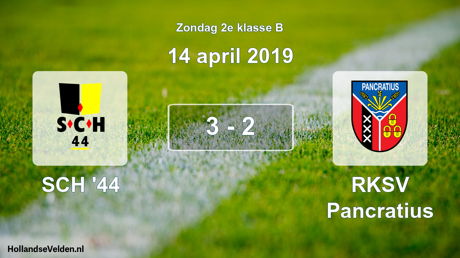 Total number of matches played: SCH '44 - RKSV Pancratius 3 - 2 (14 April 2019)