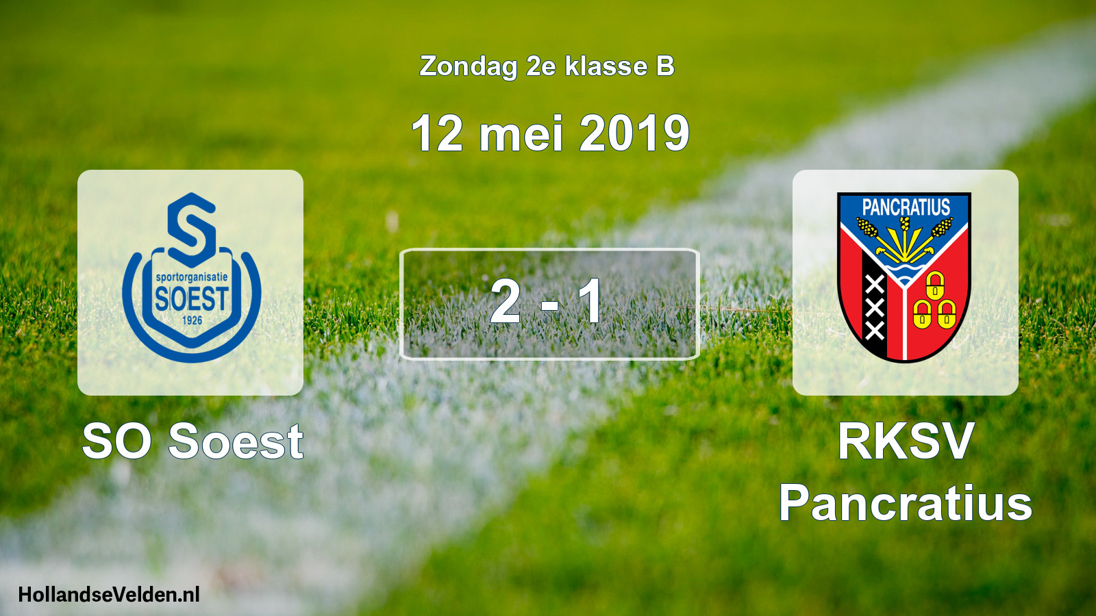 Total number of matches played: SO Soest - RKSV Pancratius 2 - 1 (12 May 2019)