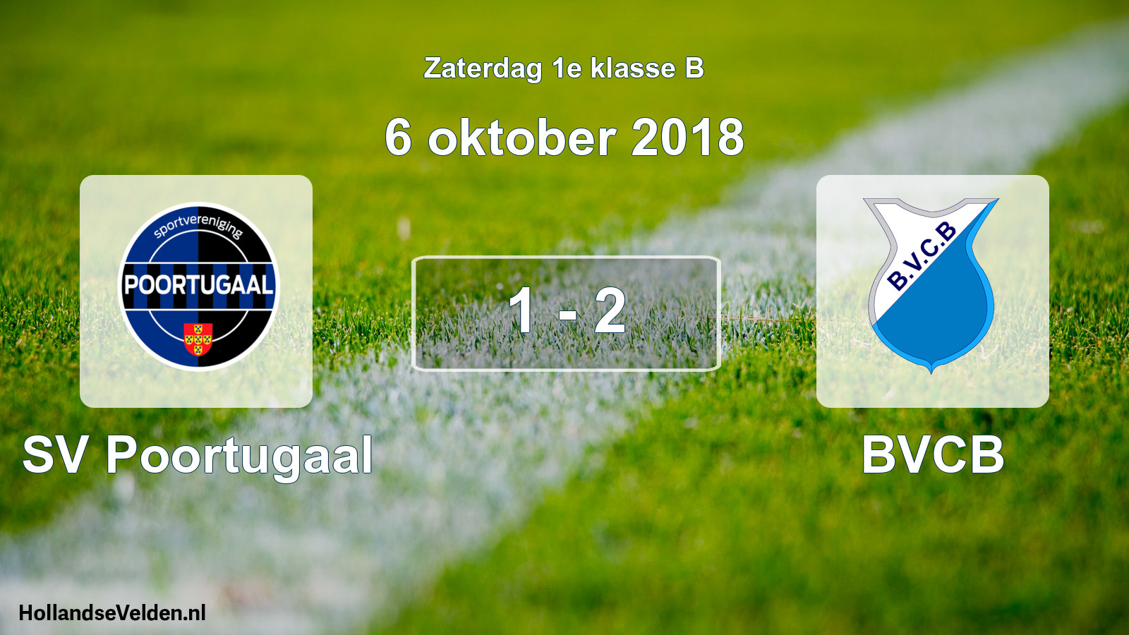 Total number of matches played: SV Poortugaal - BVCB 1 - 2 (6 October 2018)