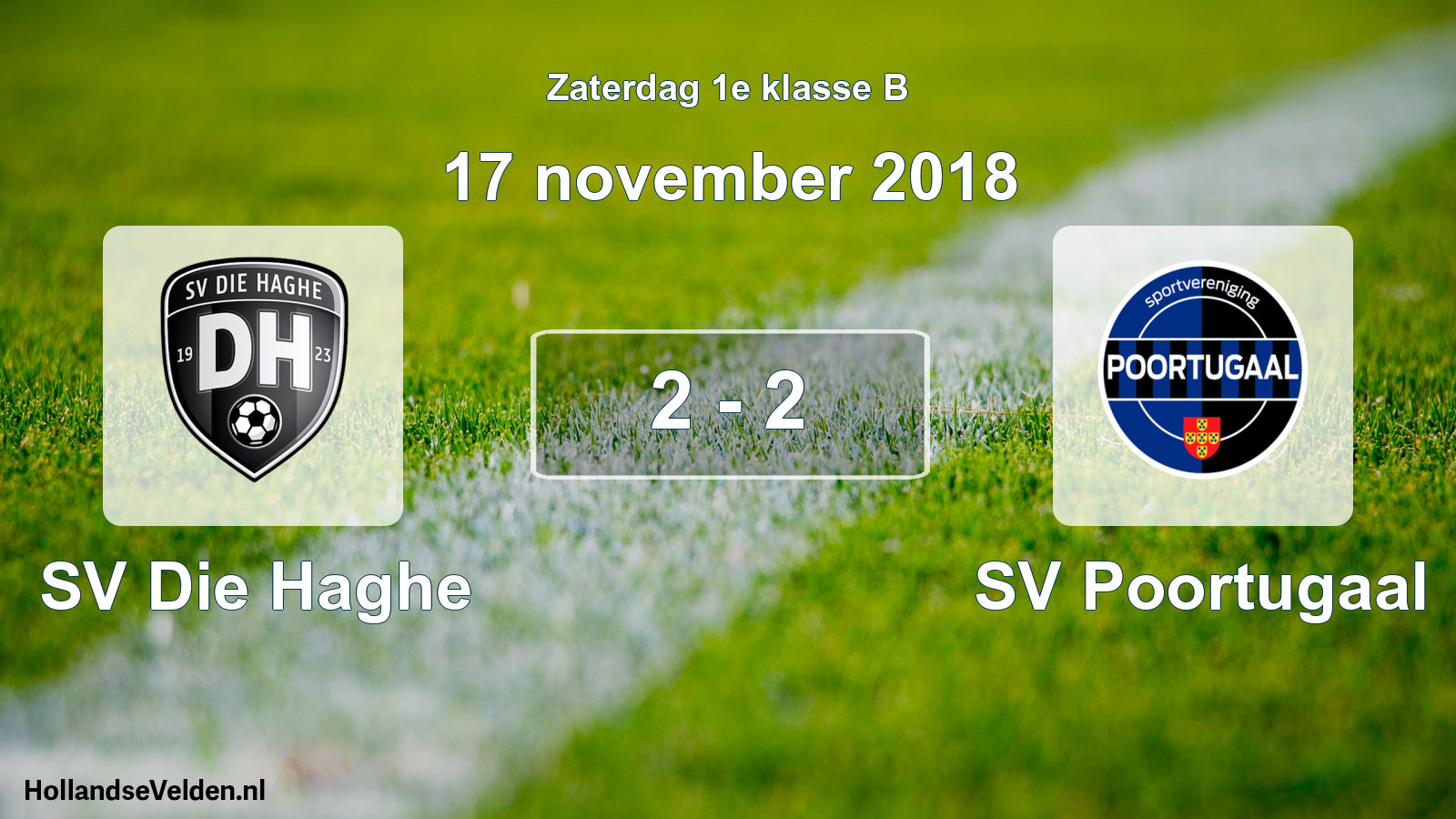 Total number of matches played: SV Die Haghe - SV Poortugaal 2 - 2 (17 November 2018)