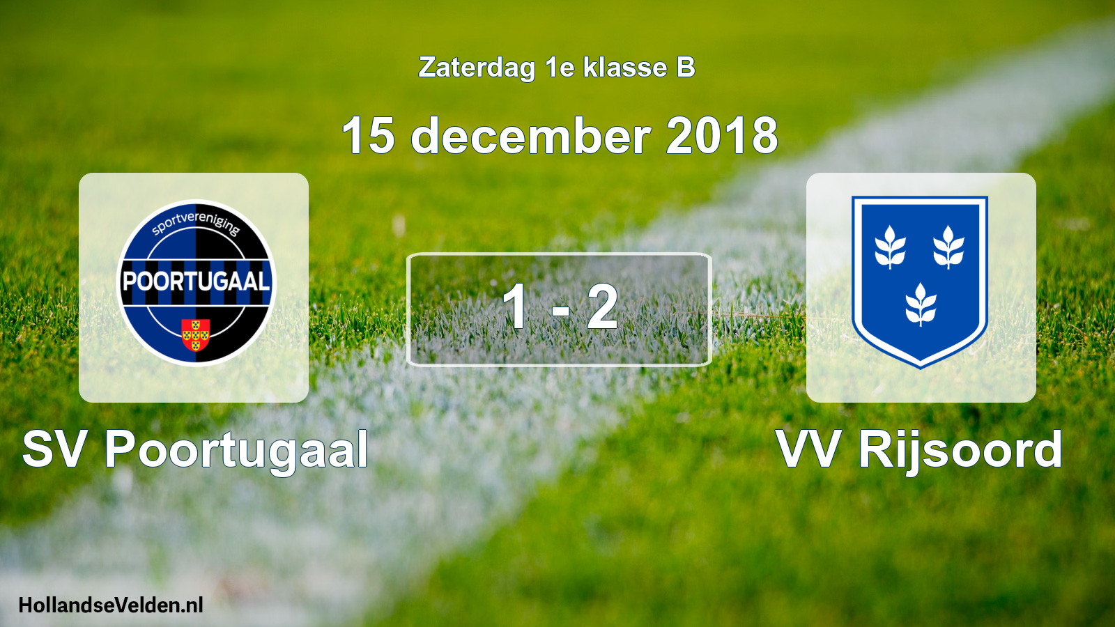 Total number of matches played: SV Poortugaal - VV Rijsoord 1 - 2 (15 December 2018)