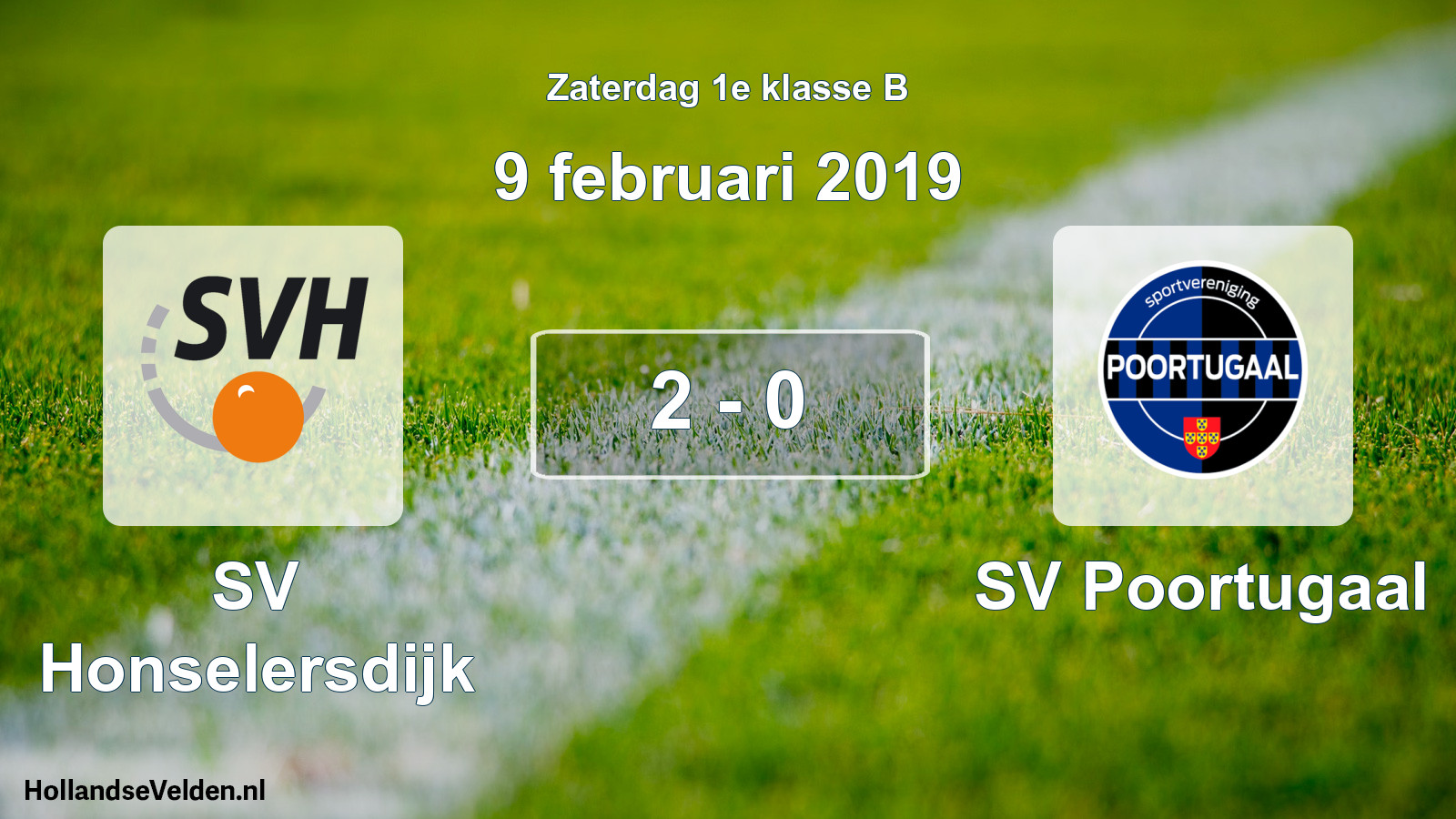 Total number of matches played: SV Honselersdijk - SV Poortugaal 2 - 0 (9 February 2019)