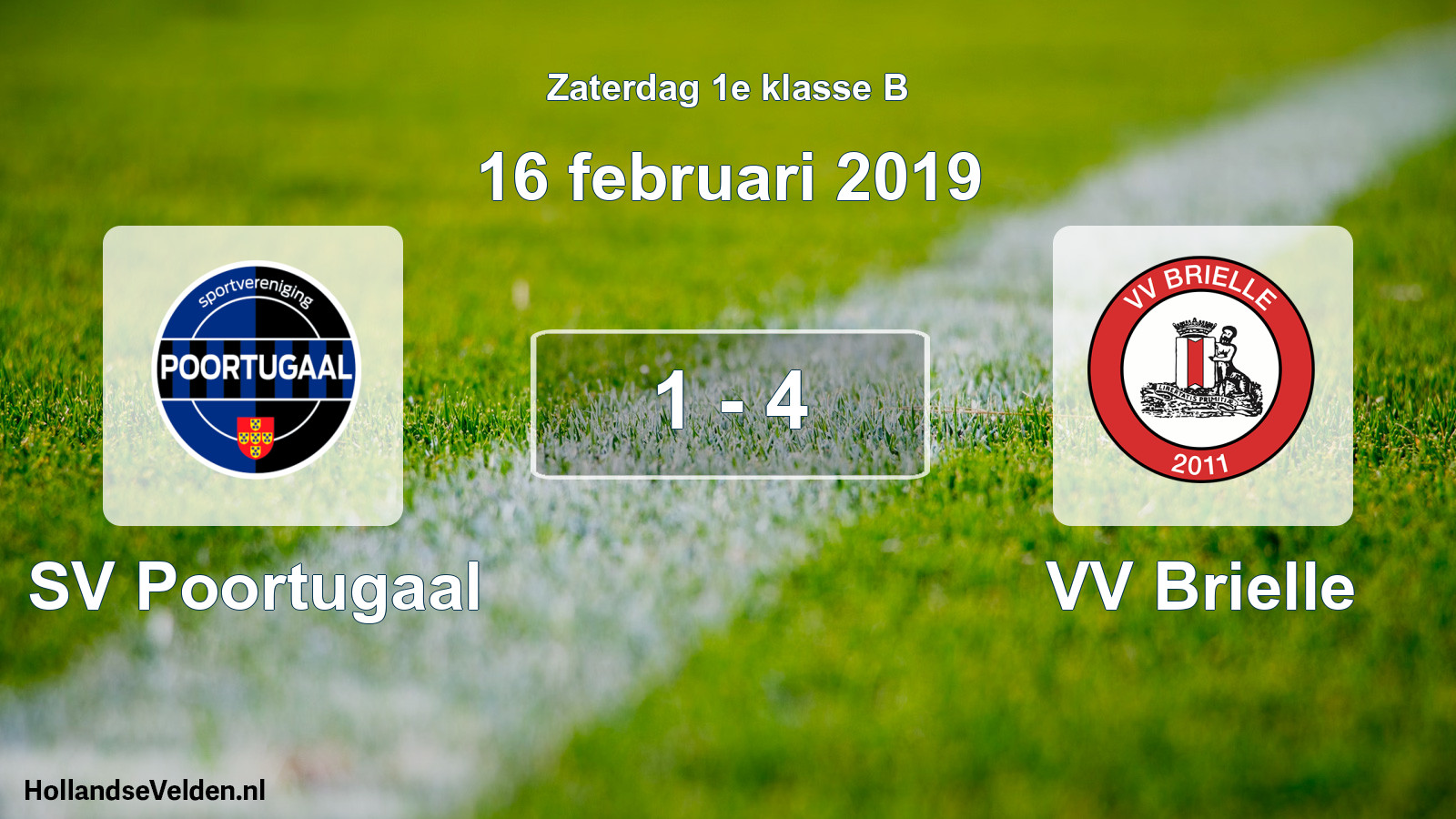Total number of matches played: SV Poortugaal - VV Brielle 1 - 4 (16 February 2019)