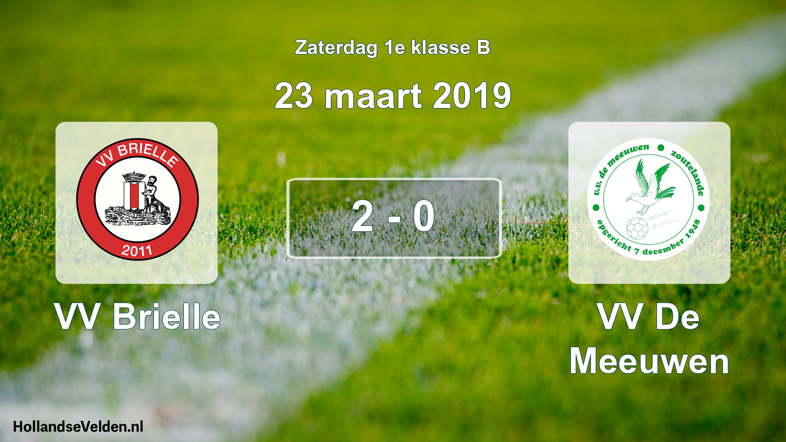 Total number of matches played: VV Brielle - VV De Meeuwen 2 - 0 (23 March 2019)