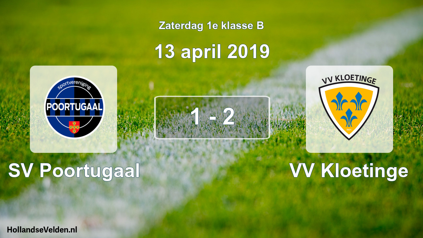 Total number of matches played: SV Poortugaal - VV Kloetinge 1 - 2 (13 April 2019)