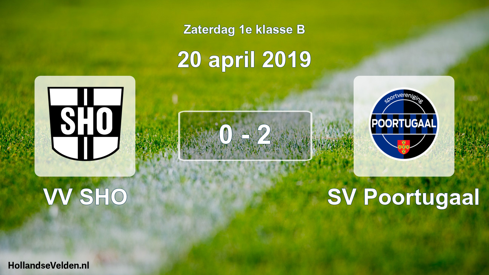 Total number of matches played: VV SHO - SV Poortugaal 0 - 2 (20 April 2019)