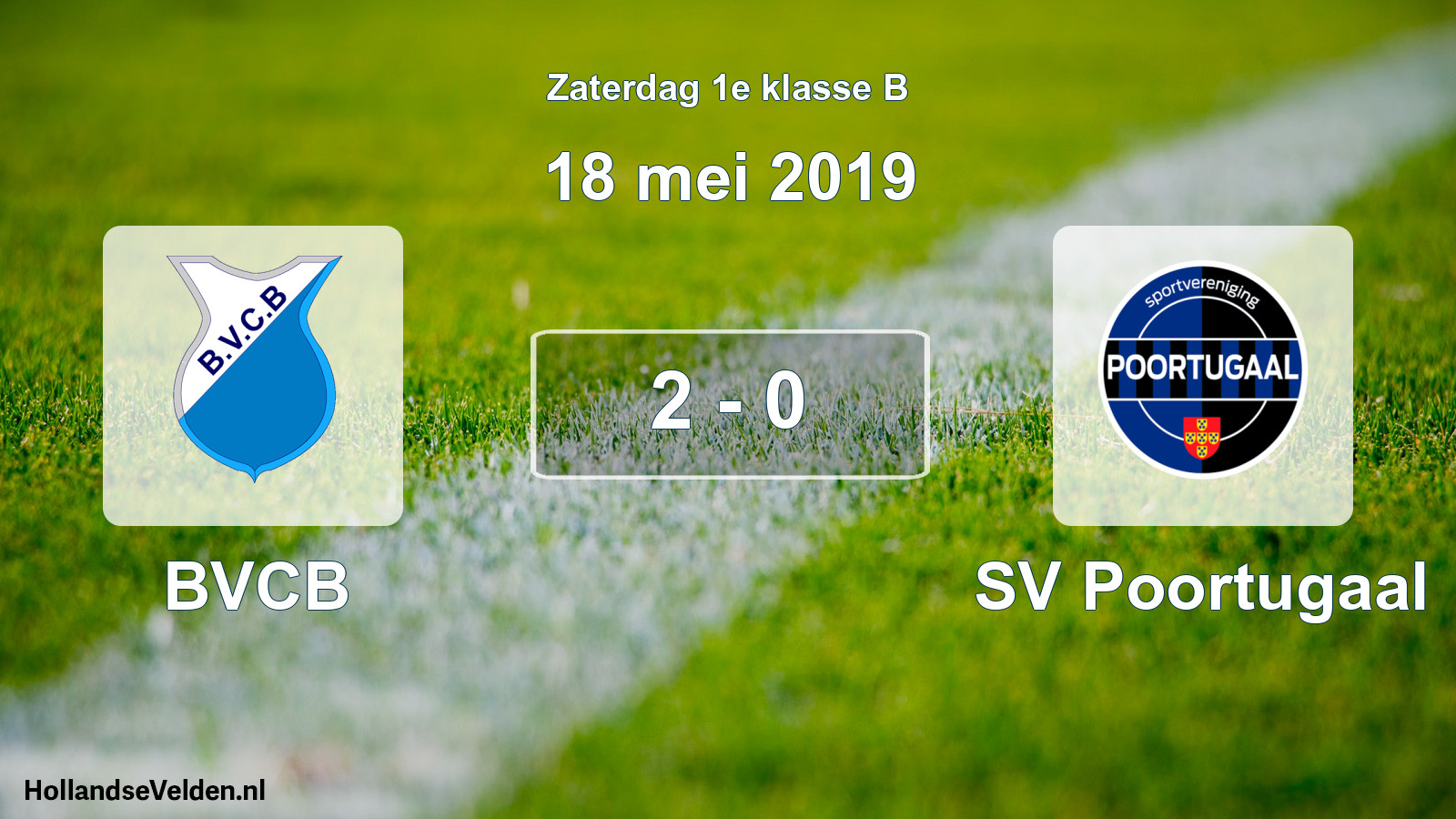 Total number of matches played: BVCB - SV Poortugaal 2 - 0 (18 May 2019)