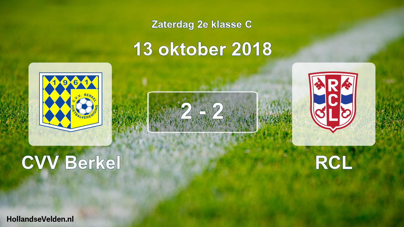 Total number of matches played: CVV Berkel - RCL 2 - 2 (13 October 2018)