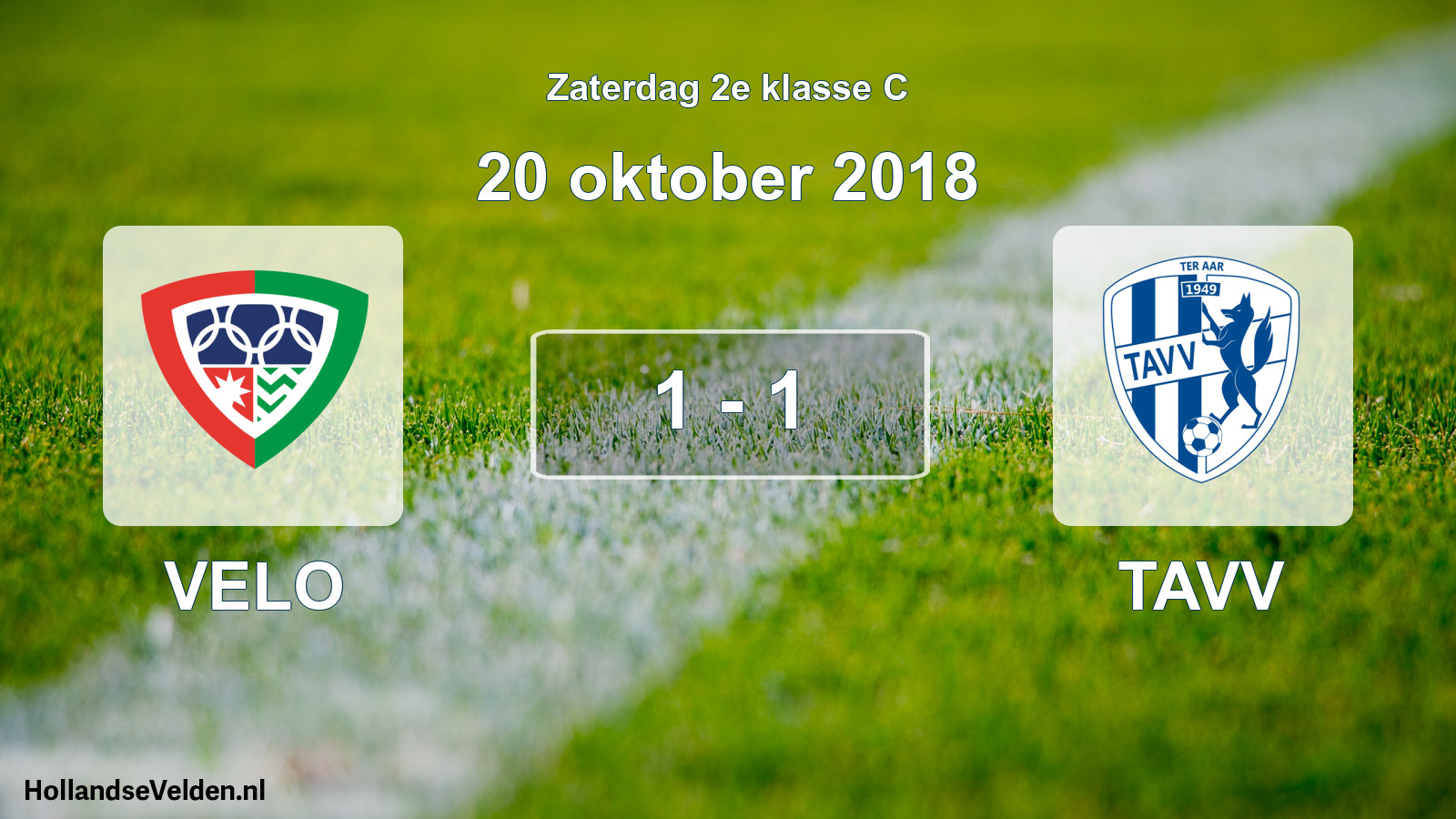 Total number of matches played: VELO - TAVV 1 - 1 (20 October 2018)