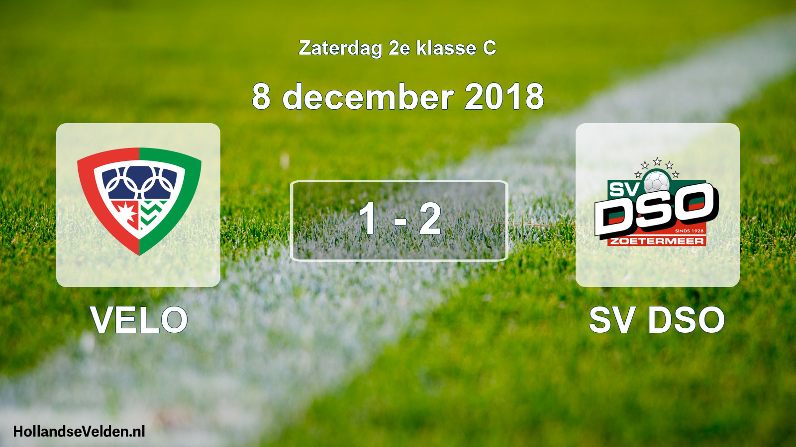 Total number of matches played: VELO - SV DSO 1 - 2 (8 December 2018)