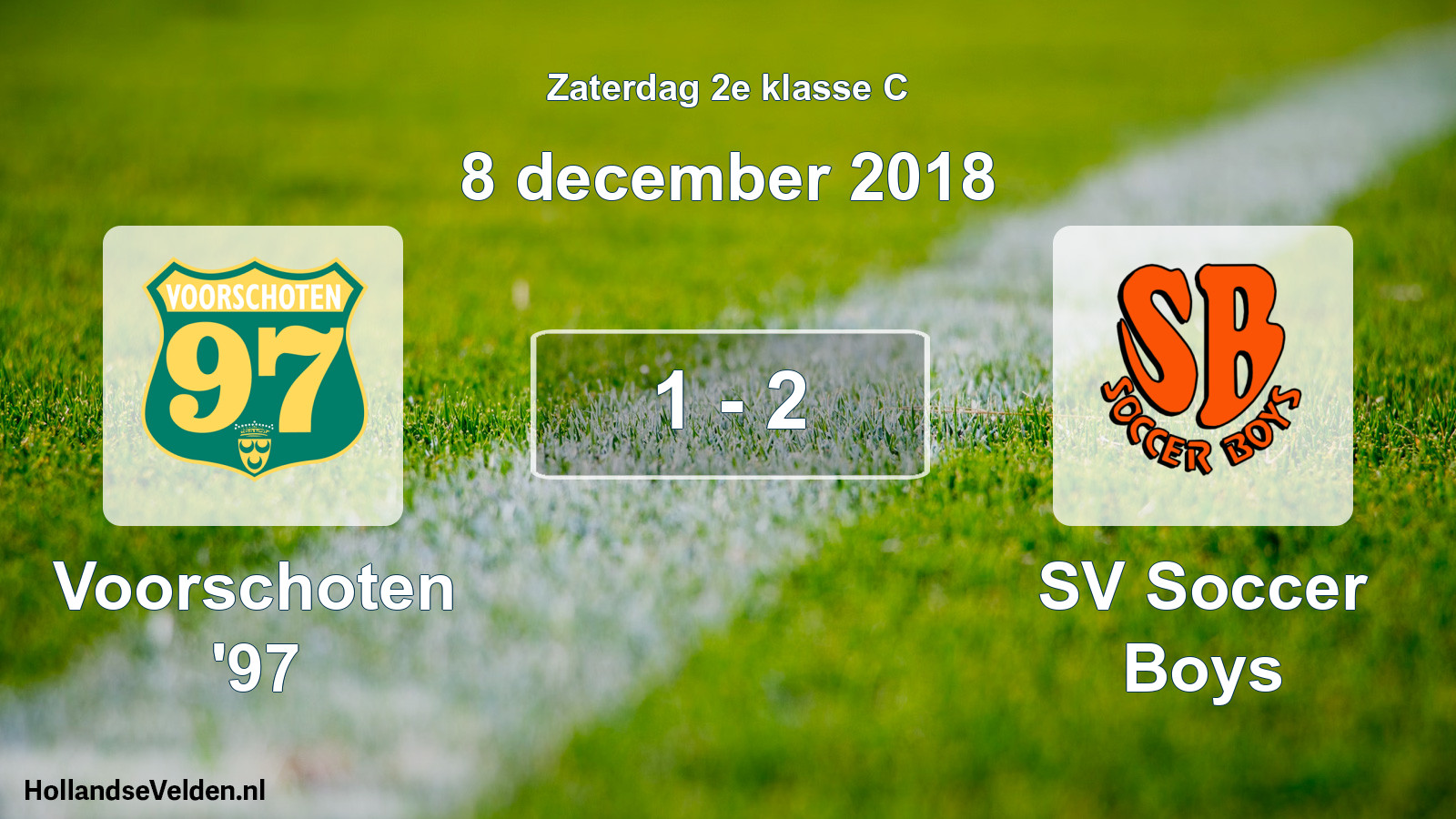 Total number of matches played: Voorschoten '97 - SV Soccer Boys 1 - 2 (8 December 2018)