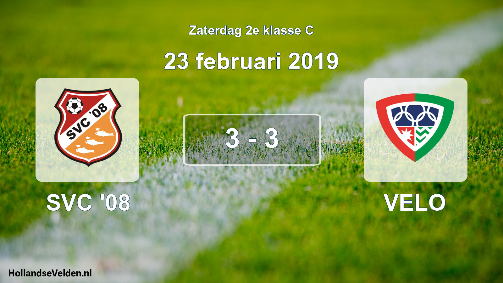Total number of matches played: SVC '08 - VELO 3 - 3 (23 February 2019)