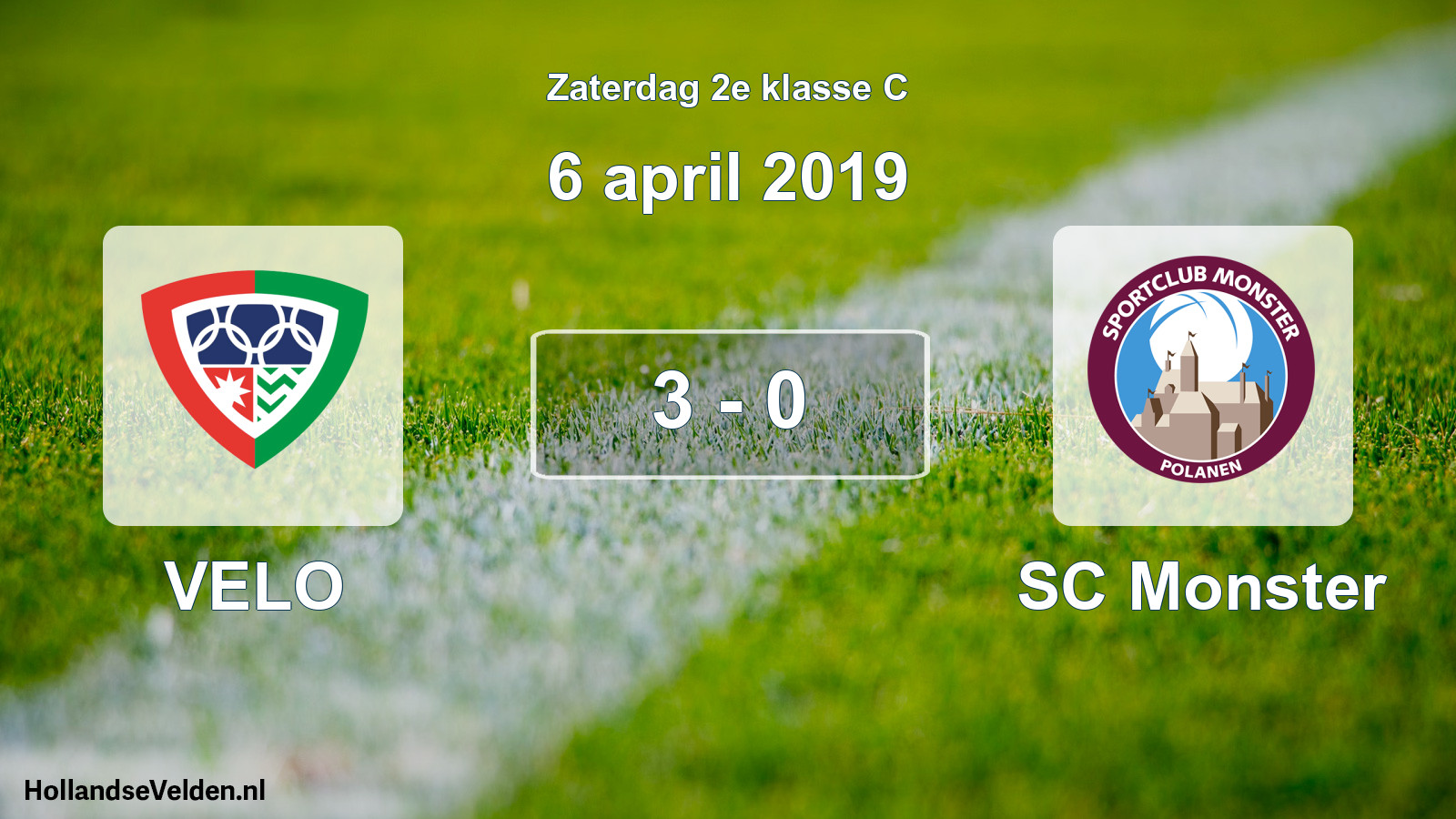 Total number of matches played: VELO - SC Monster 3 - 0 (6 April 2019)