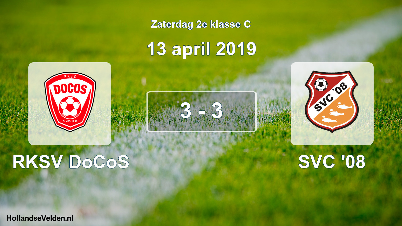 Total number of matches played: RKSV DoCoS - SVC '08 3 - 3 (13 April 2019)