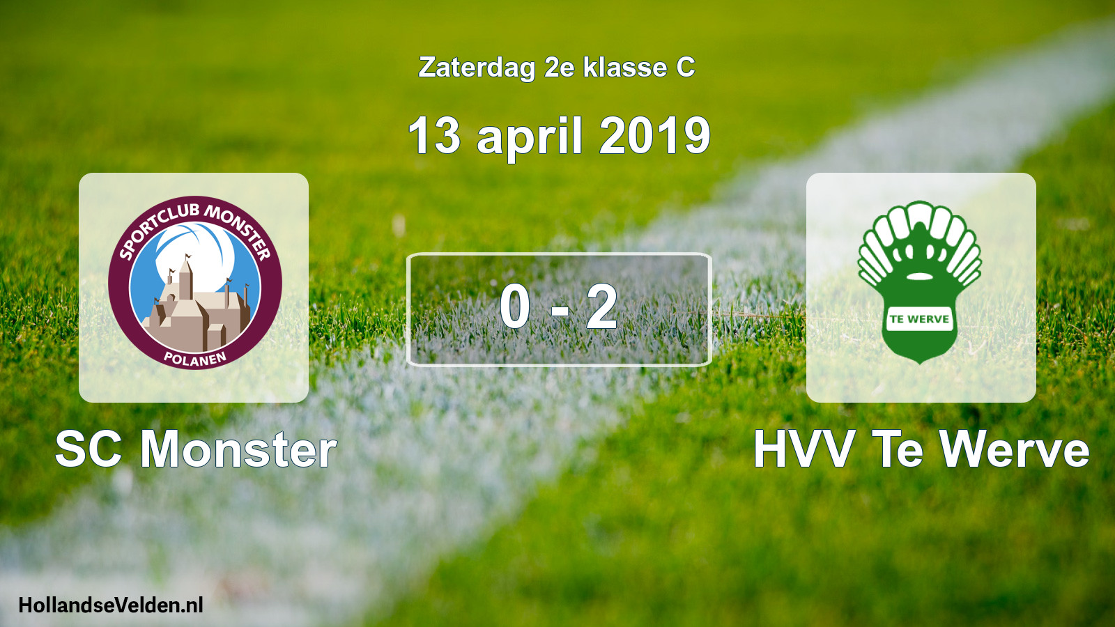Total number of matches played: SC Monster - HVV Te Werve 0 - 2 (13 April 2019)
