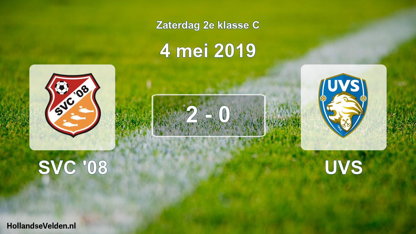 Total number of matches played: SVC '08 - UVS 2 - 0 (4 May 2019)