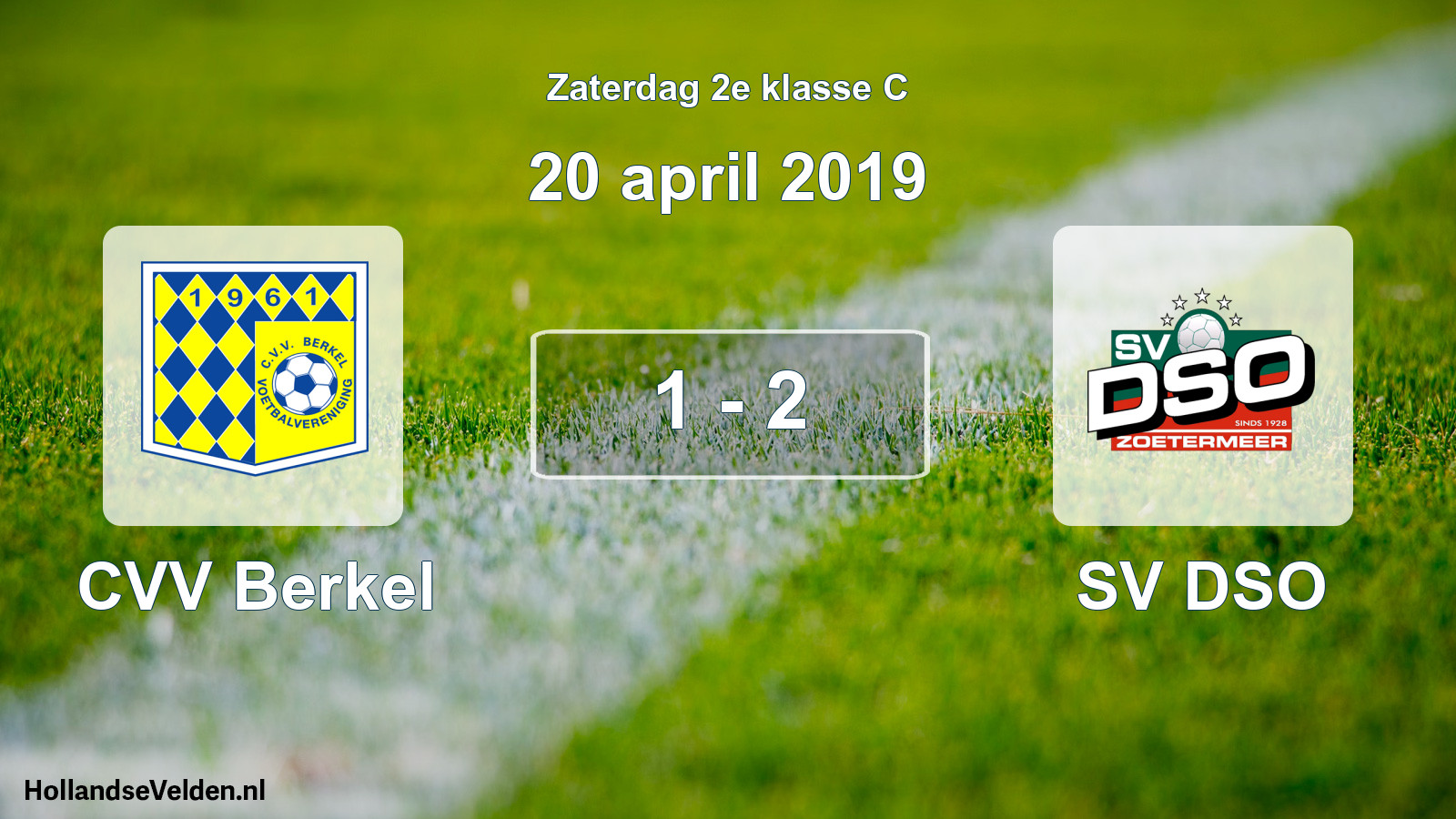 Total number of matches played: CVV Berkel - SV DSO 1 - 2 (20 April 2019)