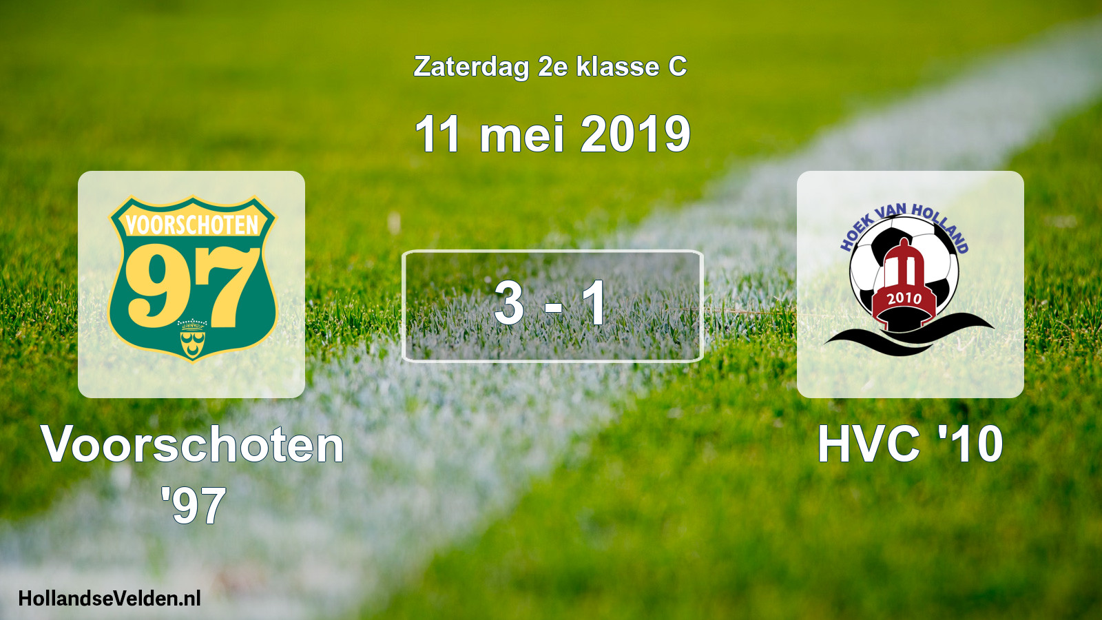 Total number of matches played: Voorschoten '97 - HVC '10 3 - 1 (11 May 2019)