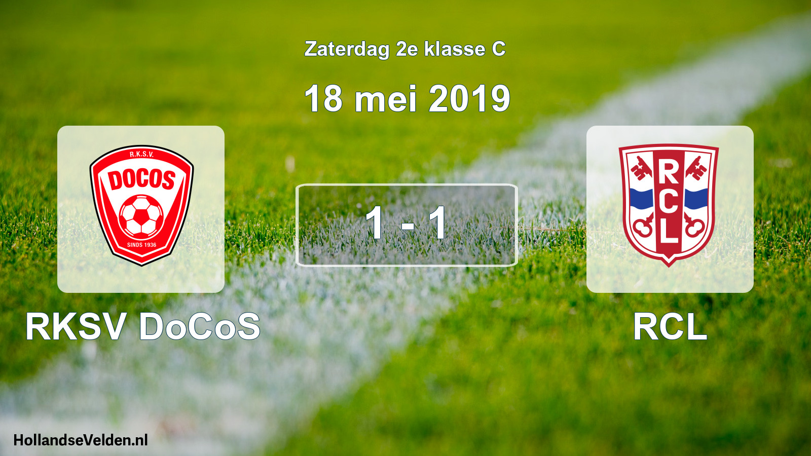 Total number of matches played: RKSV DoCoS - RCL 1 - 1 (18 May 2019)
