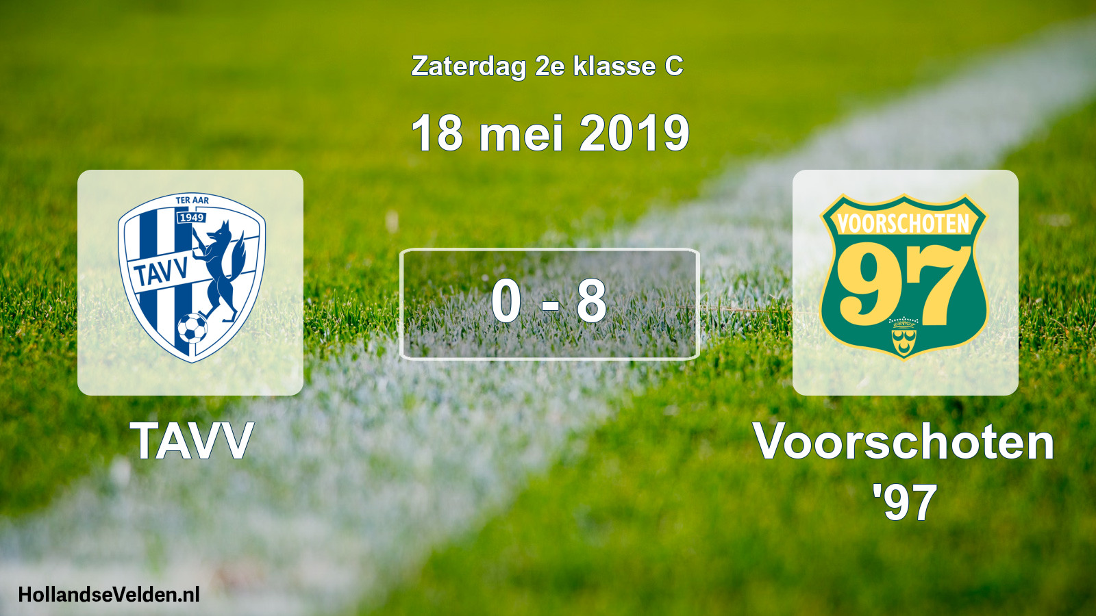 Total number of matches played: TAVV - Voorschoten '97 0 - 8 (18 May 2019)