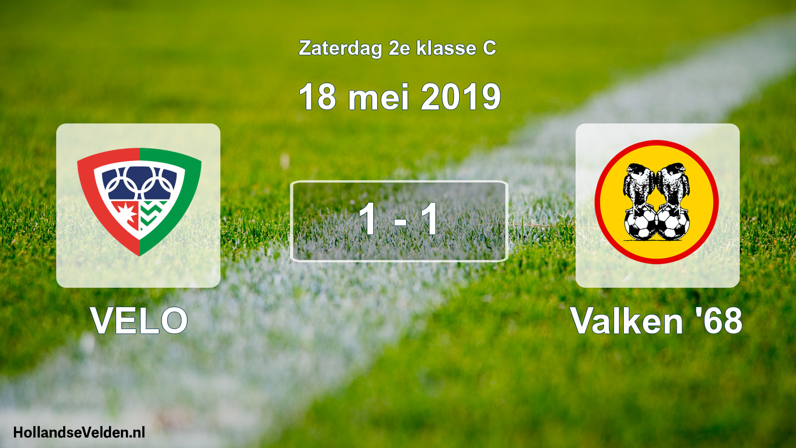 Total number of matches played: VELO - Valken '68 1 - 1 (18 May 2019)