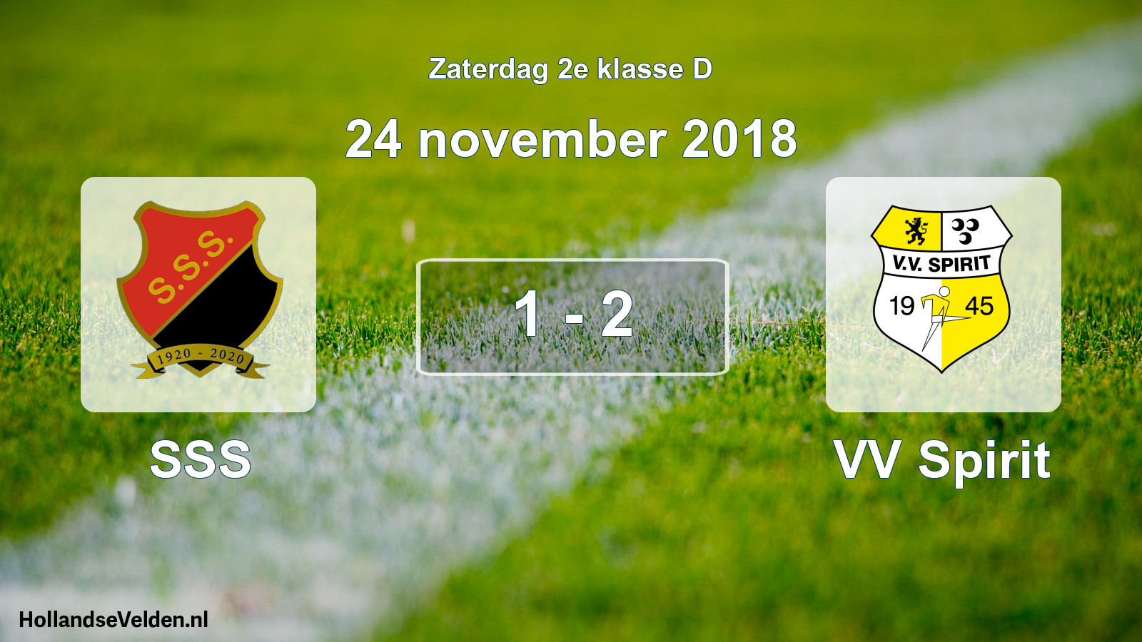 Total number of matches played: SSS - VV Spirit 1 - 2 (24 November 2018)