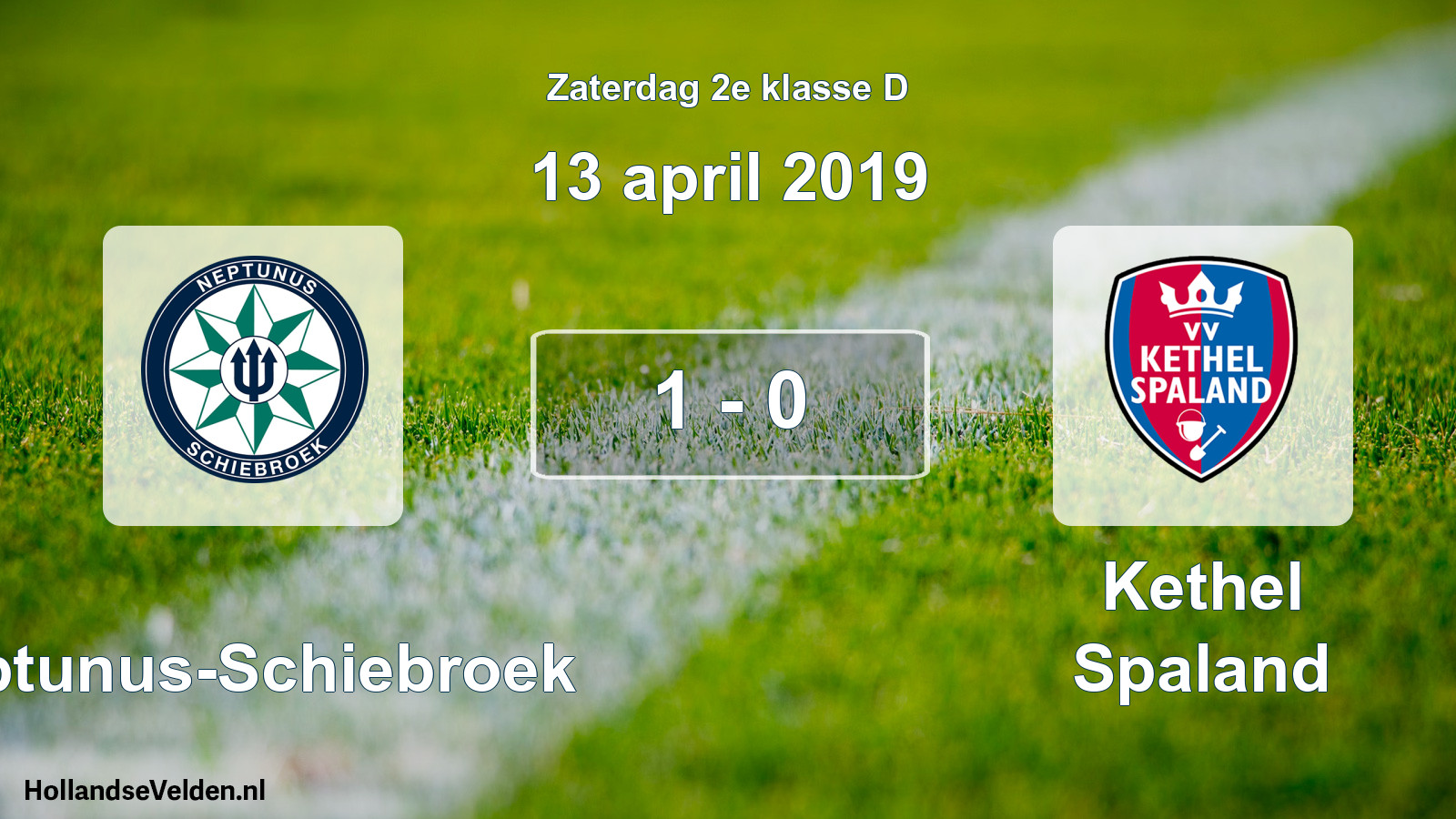 Total number of matches played: Neptunus-Schiebroek - Kethel Spaland 1 - 0 (13 April 2019)