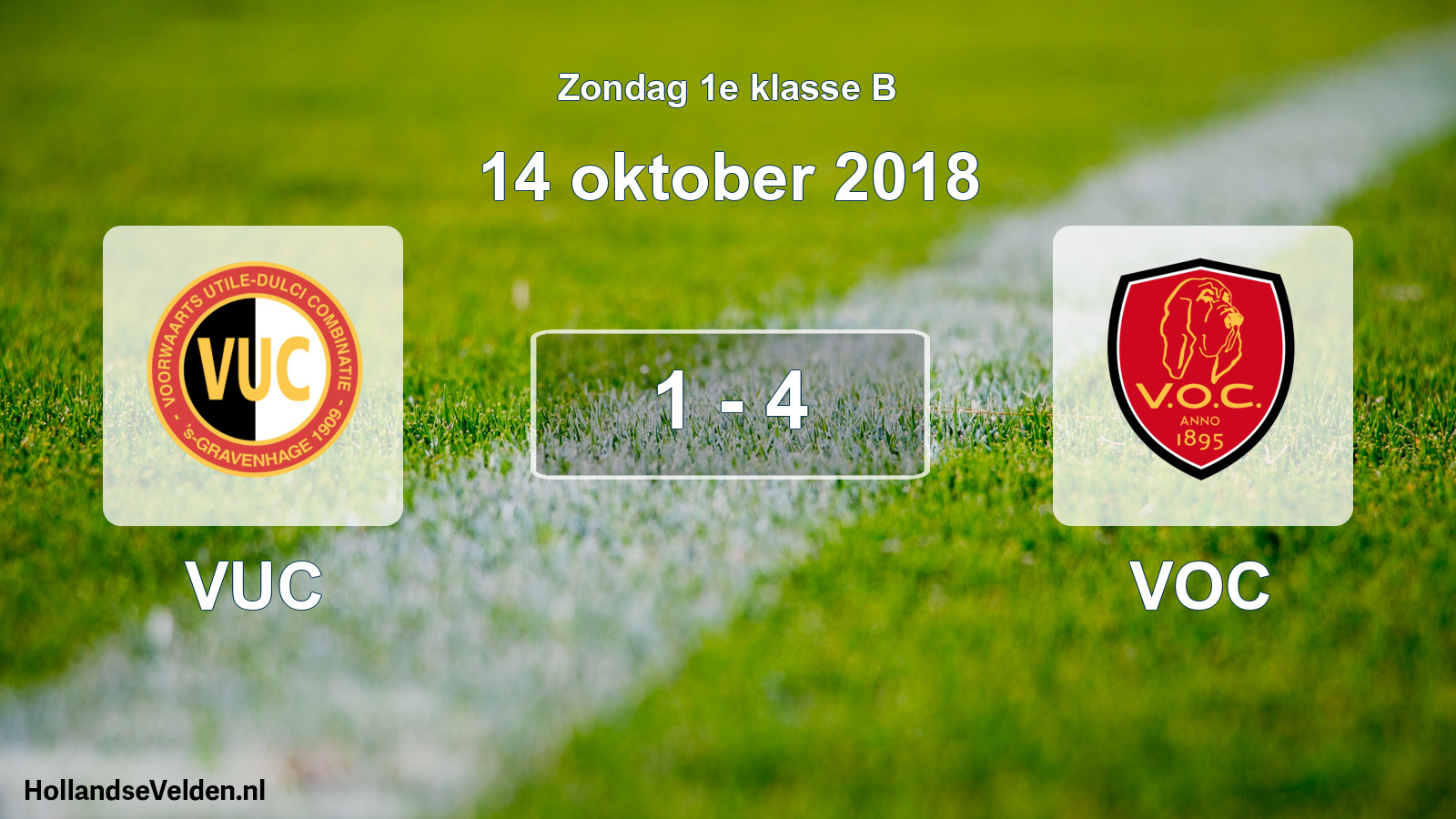 Total number of matches played: VUC - VOC 1 - 4 (14 October 2018)