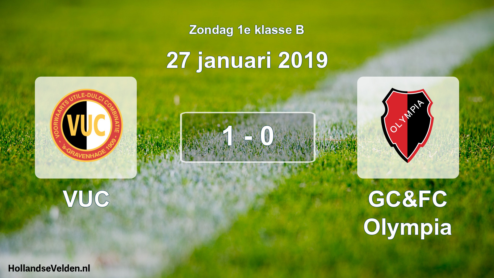 Total number of matches played: VUC - GC&FC Olympia 1 - 0 (27 January 2019)