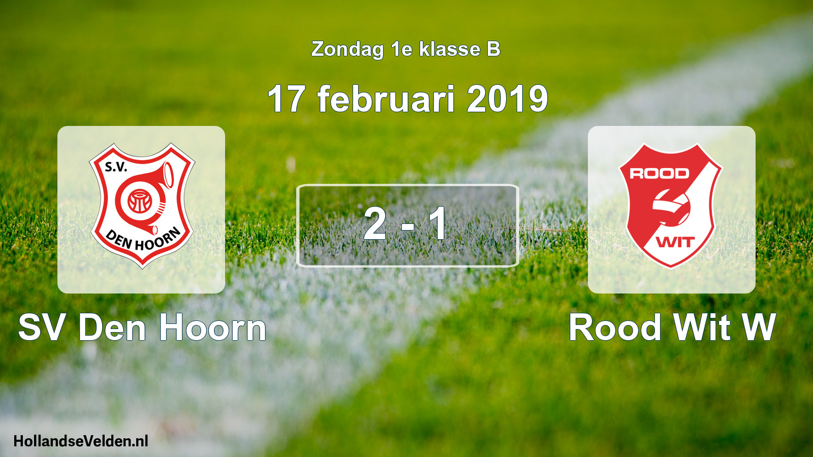 Total number of matches played: SV Den Hoorn - Rood Wit W 2 - 1 (17 February 2019)