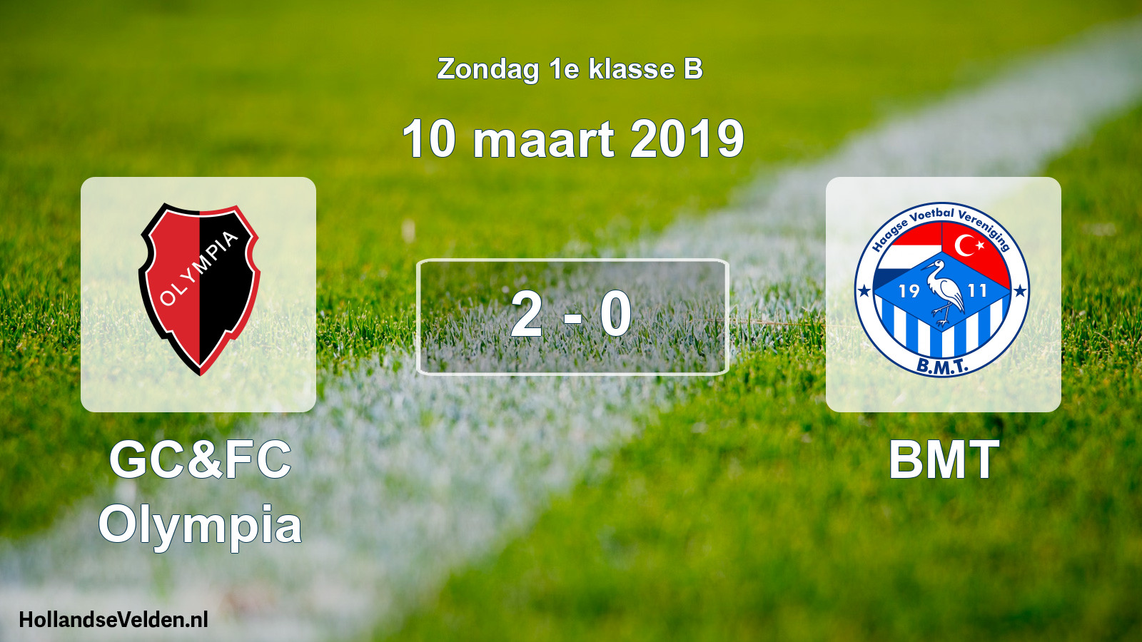 Total number of matches played: GC&FC Olympia - BMT 2 - 0 (10 March 2019)