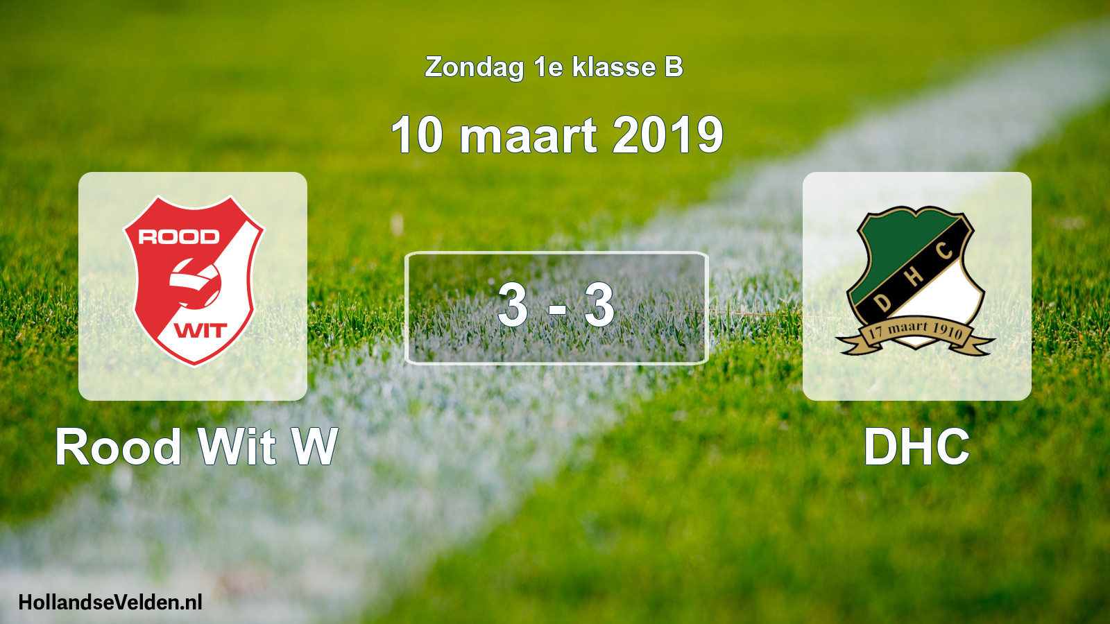 Total number of matches played: Rood Wit W - DHC 3 - 3 (10 March 2019)