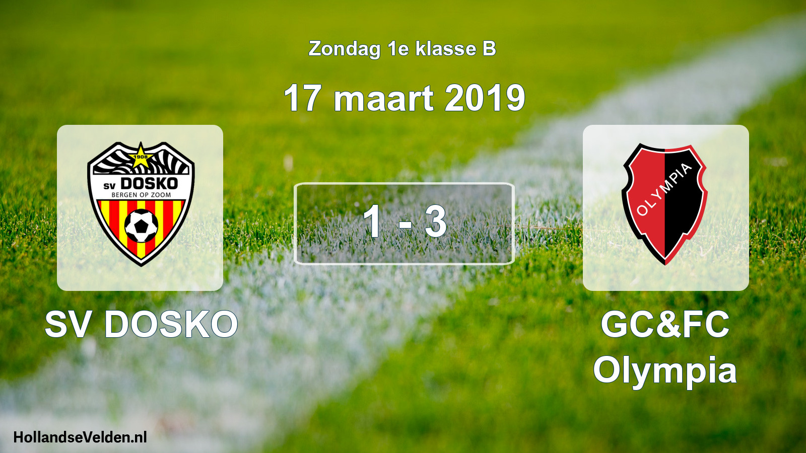 Total number of matches played: SV DOSKO - GC&FC Olympia 1 - 3 (17 March 2019)