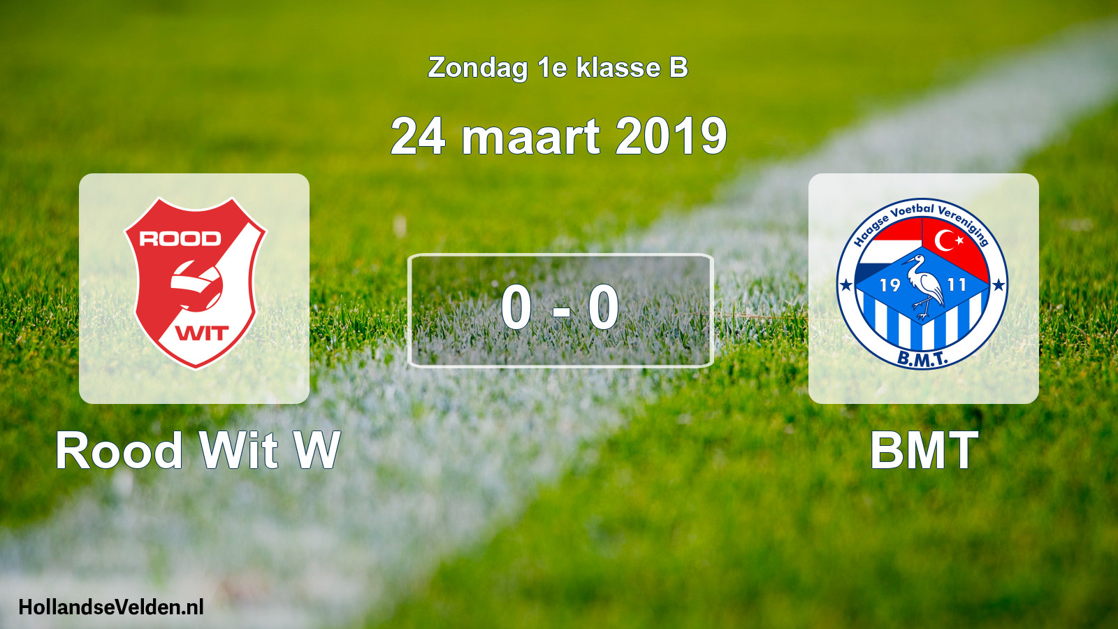 Total number of matches played: Rood Wit W - BMT 0 - 0 (24 March 2019)