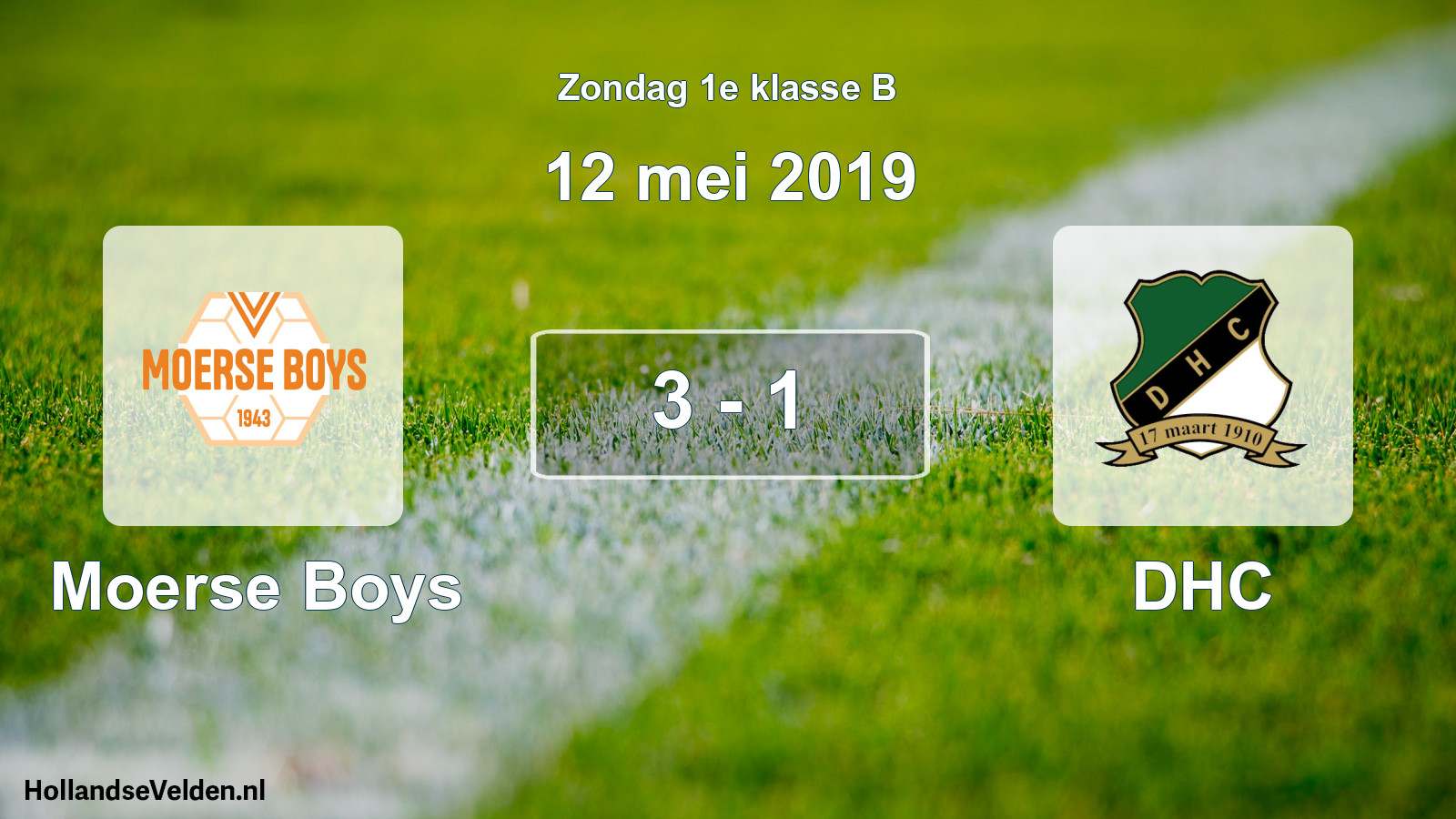 Total number of matches played: Moerse Boys - DHC 3 - 1 (12 May 2019)