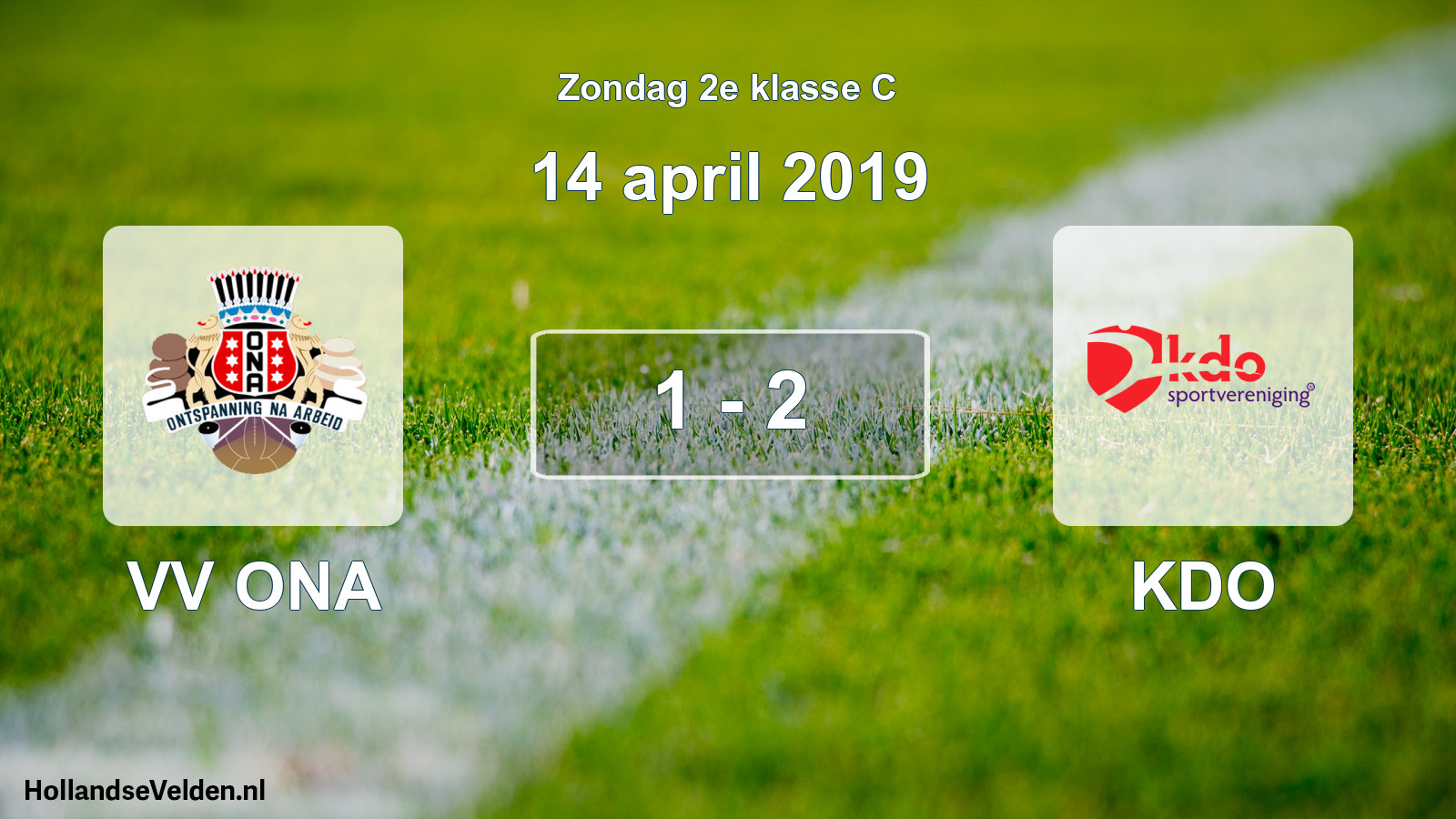 Total number of matches played: VV ONA - KDO 1 - 2 (14 April 2019)