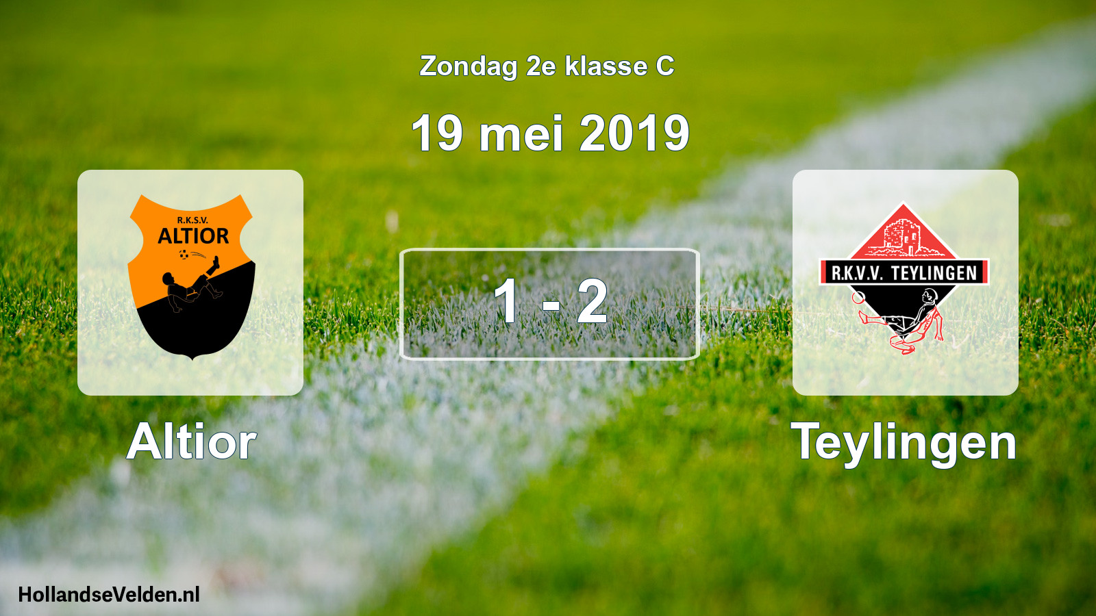 Total number of matches played: Altior - Teylingen 1 - 2 (19 May 2019)