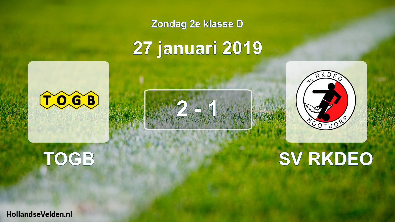 Total number of matches played: TOGB - SV RKDEO 2 - 1 (27 January 2019)