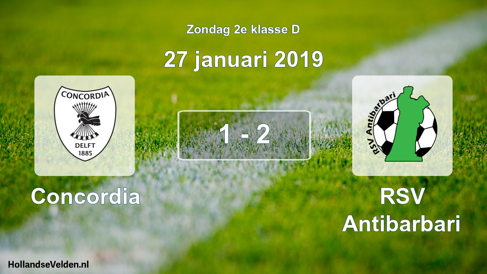 Total number of matches played: Concordia - RSV Antibarbari 1 - 2 (27 January 2019)